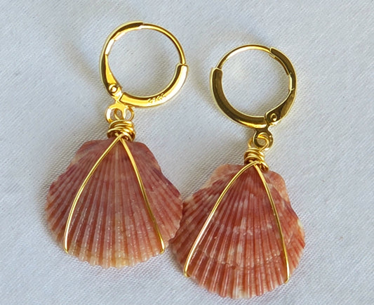 The Cali Earrings--Rosy Sunset