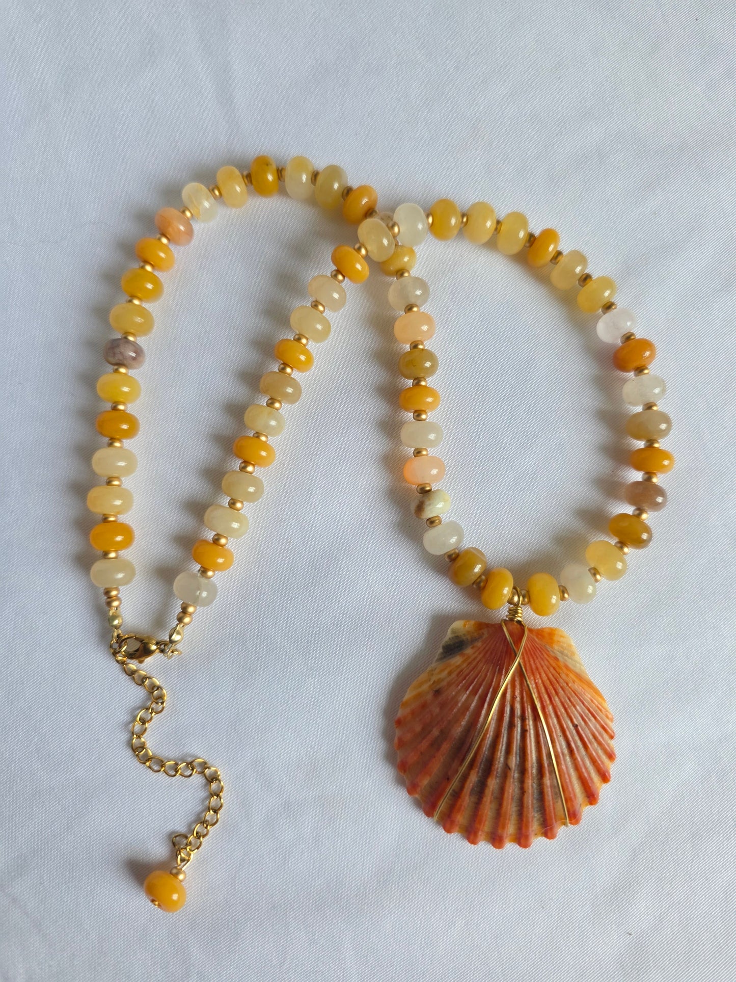 The Ronnie--Yellow Jade & Scallop