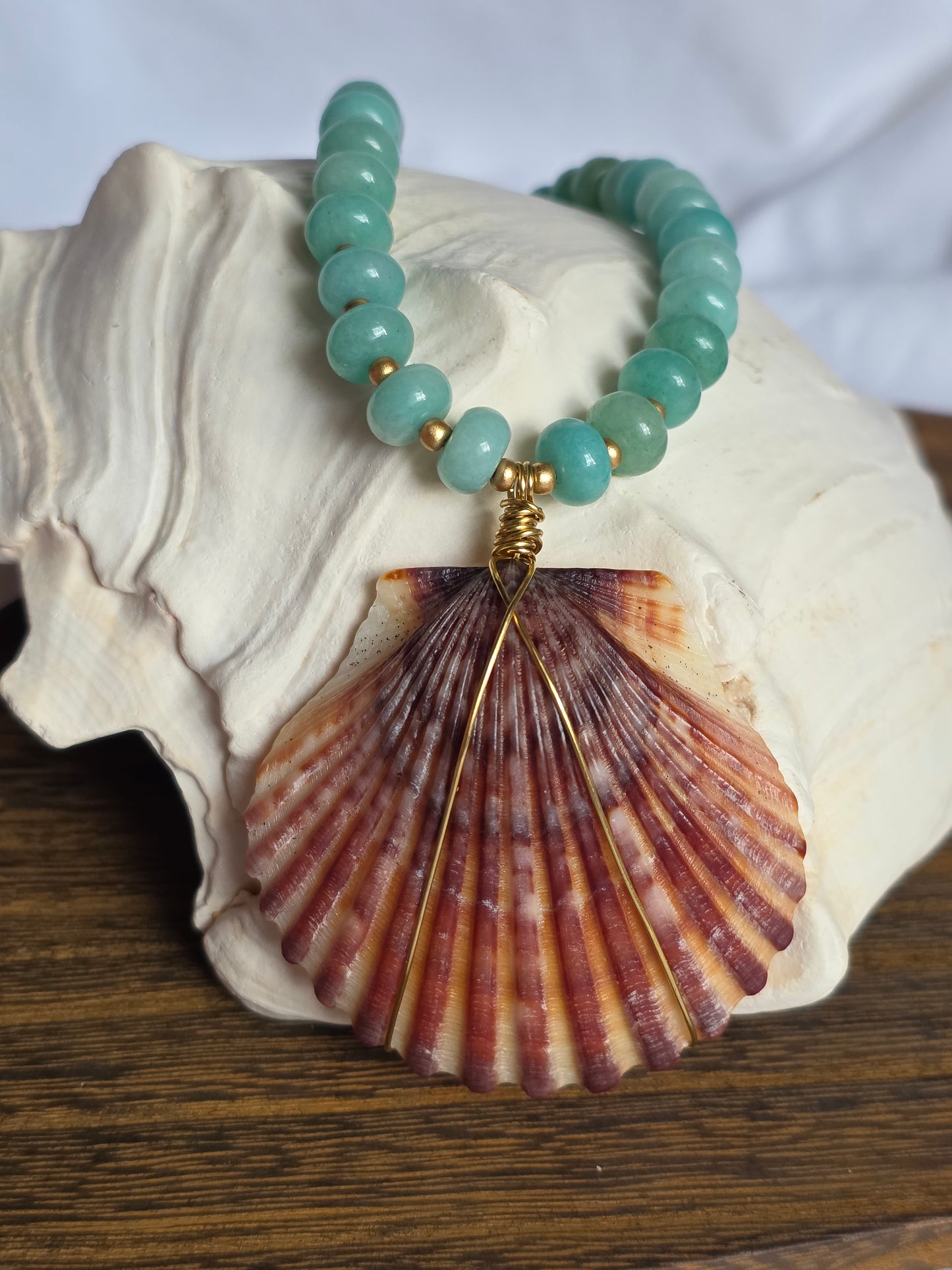 The Ronnie--Aventurine & Scallop