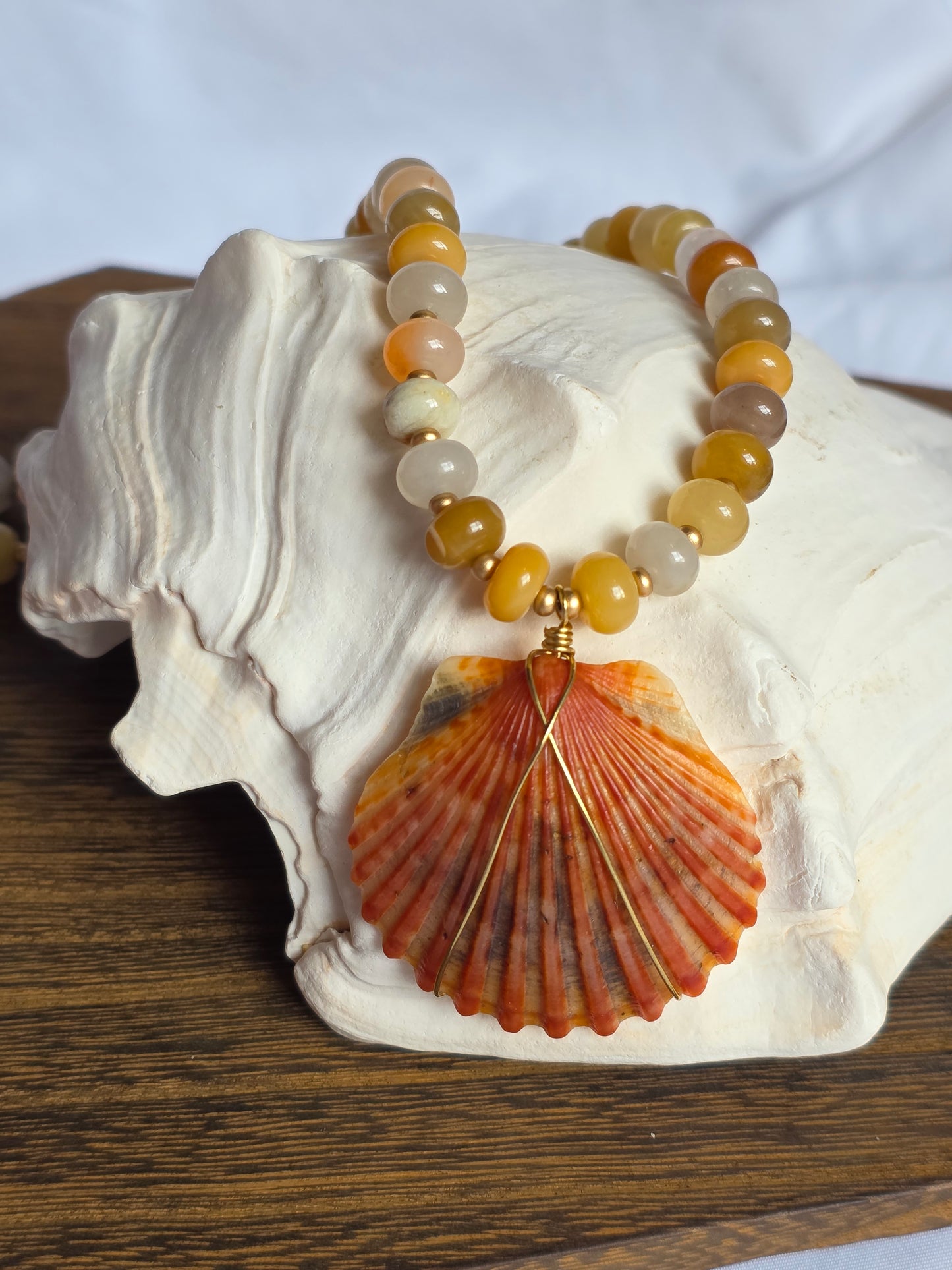 The Ronnie--Yellow Jade & Scallop