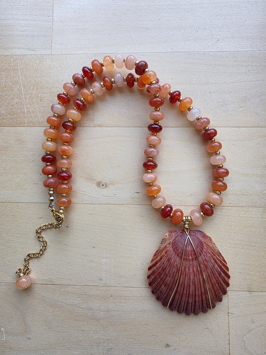 The Ronnie--Sunset Coral with Scallop
